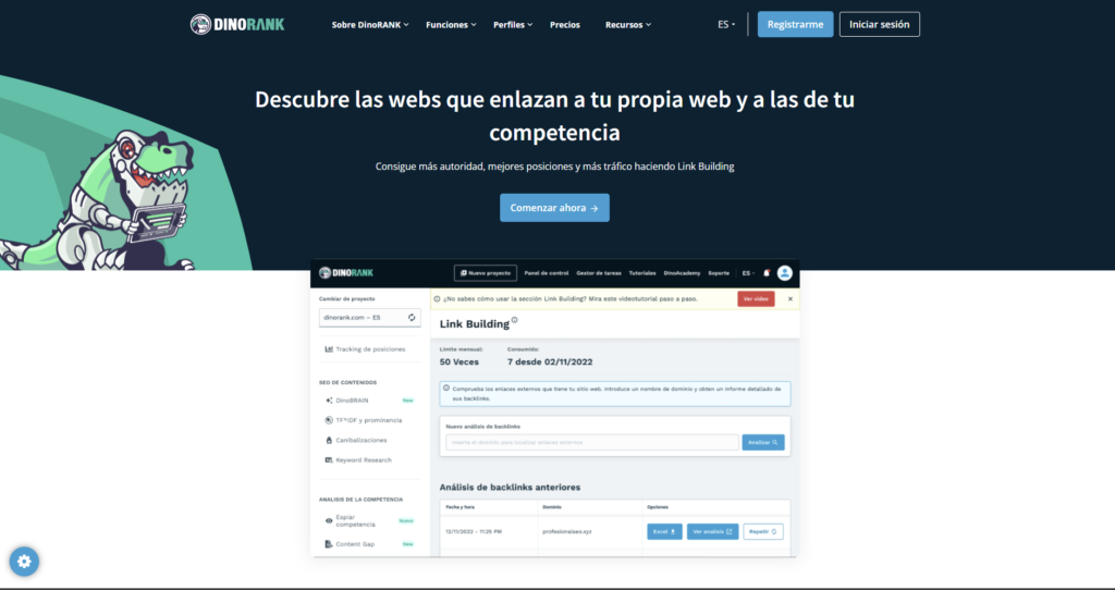 Linkbuilding análisis básico de enlaces