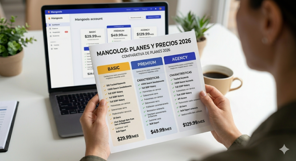Comparativa precios planes Mangools Basic Premium Agency 2026