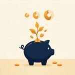Cuánto dinero necesitas para empezar a invertir: hucha con una planta creciendo