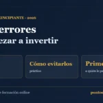 Los 5 errores que comete todo el mundo la primera vez que invierte
