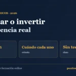 Ahorrar frente a invertir: la diferencia real explicada sin tecnicismos