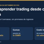 Guía para aprender trading desde cero en España en 2026: ruta gratuita de ocho semanas
