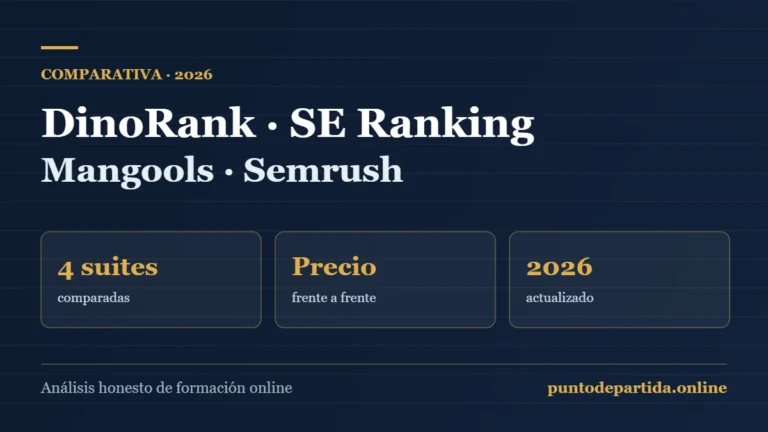 Comparativa de herramientas SEO en 2026: DinoRank, SE Ranking, Mangools y Semrush