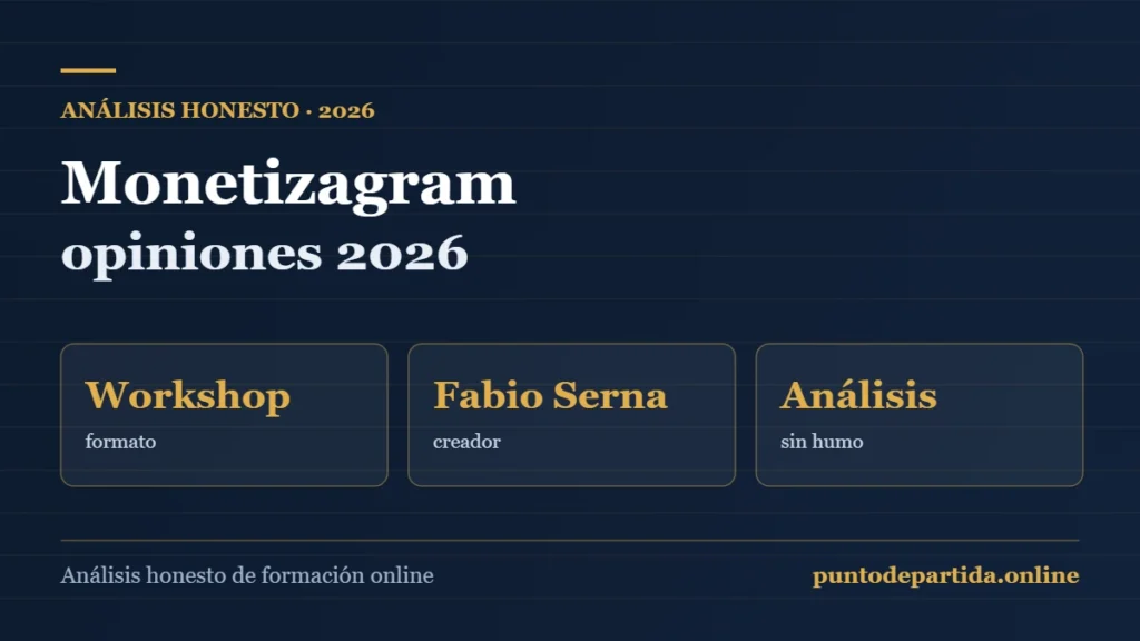Monetizagram opiniones 2026: análisis honesto del workshop de Fabio Serna