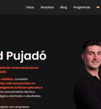 Armand Pujadó, cofundador de CenteIA, en la página oficial de la academia