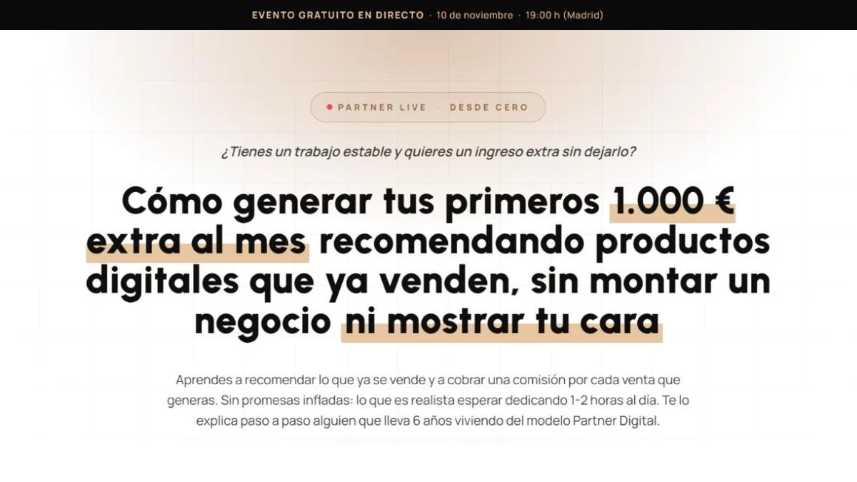 Partner Live, directo gratuito de Partner 360 el 10 de noviembre de 2026